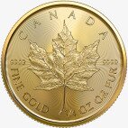 Золотая монета Канадский кленовый лист 1/4 унции 2021(Gold Maple Leaf)