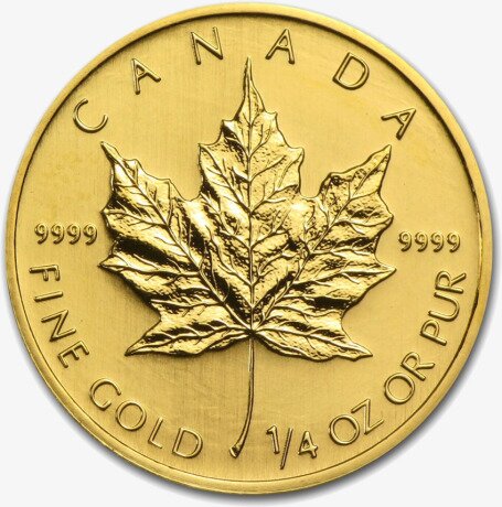 Канадский кленовый лист 1/4 унции разных лет Золотая монета (Maple Leaf)