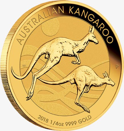Золотая монета Наггет Кенгуру 1/4 унции 2018 (Nugget Kangaroo)