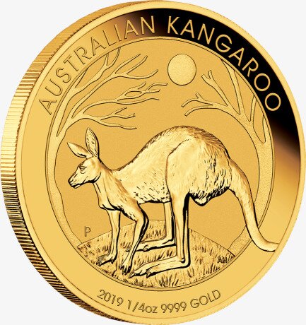 1/4 Uncji Australijski Kangur Złota Moneta | 2019