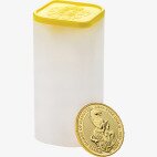 Звери Королевы Белый Лев 1/4 унции 2020 Золотая монета