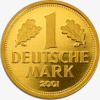 1 Goldmark | Set con los cinco casas de la moneda | 2001