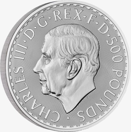 1 Kilogram Britannia Karol III Srebrna Moneta | 2023