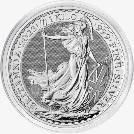 1 Kilogram Britannia Karol III Srebrna Moneta | 2023