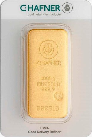 1 Kilo Lingote de Oro | C.Hafner