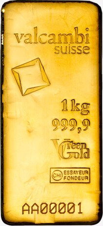 1 Kilogram Złota Sztabka | Valcambi | Green Gold