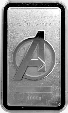 1 Kg Hulk Lingotto d'argento | Marvel
