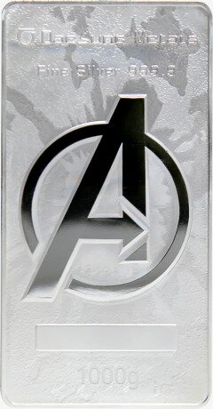 1 Kg Iron Man Lingotto d'argento | Marvel