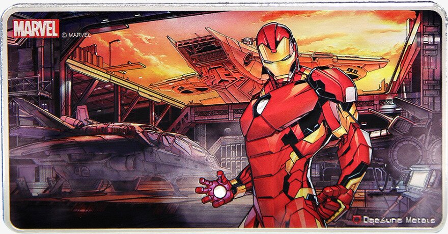 1 Kilo Iron Man Silberbarren | Marvel