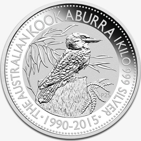 Серебряная монета Кукабарра 1кг Разных лет (Silver Kookaburra)