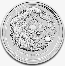 Серебряная монета Лунар II Год Дракона 1кг 2012 (Lunar II Dragon)