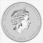 Серебряная монета Лунар II Год Обезьяны 1кг 2016 (Lunar II Monkey)