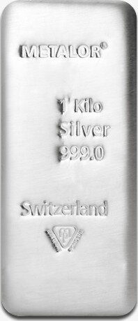 1 Kilo Silver Bar | Metalor