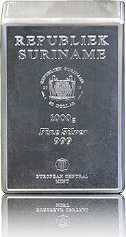 1 Kg Coinbar del Suriname | Argento | Zecca Centrale Europea