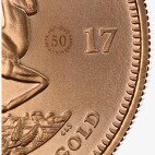 Крюгерранд (Krugerrand) 1 унция юбилейный выпуск 2017 Золотая монета