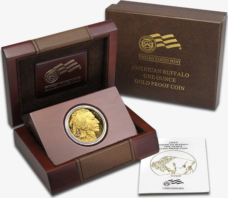 Золотая монета Американский Бизон (Баффало) 1 унция 2015 (качество Proof)