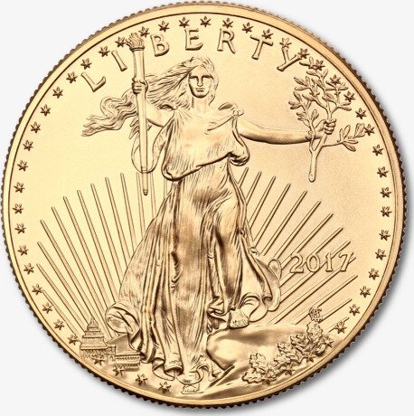 Золотая монета Американский Орел 1 унция 2017 (American Eagle)
