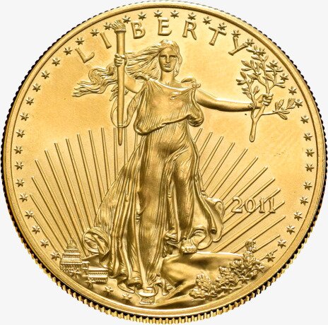 Золотая монета Американский Орел 1 унция 2011 (American Eagle) Proof