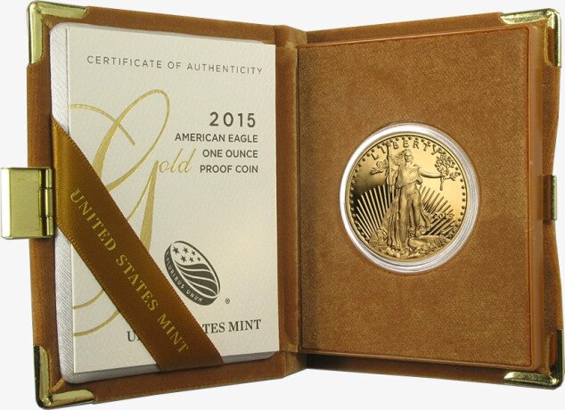 1 Uncja Amerykański Orzeł Złota Moneta | 2015 | Proof