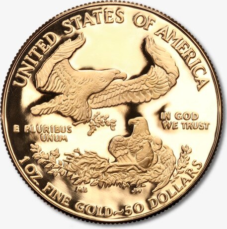 Золотая монета Американский Орел 1 унция 1986 (American Eagle) Proof