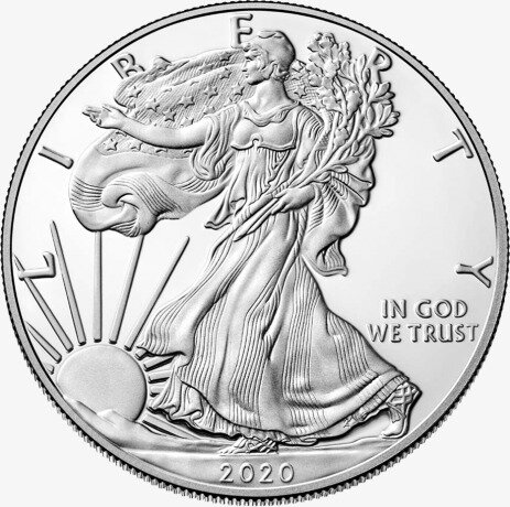 Серебряная монета Американский Орел 1 унция 2020 (American Eagle)