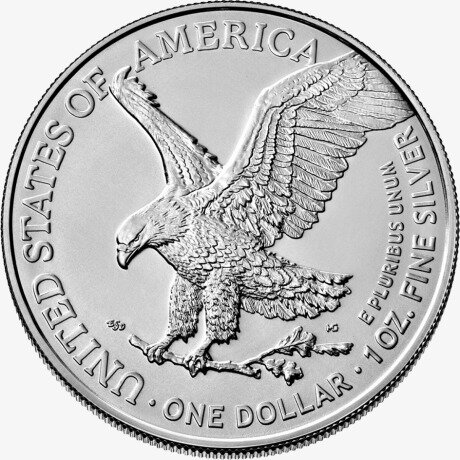 1 oz American Eagle de Plata (2021) nuevo diseño