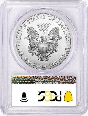 Серебряная монета Американский Орел 1 унция 2021 (American Eagle) SFM