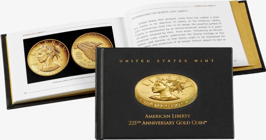 1 oz American Lady Liberty Gold Coin - 225th Anniversary (2017)