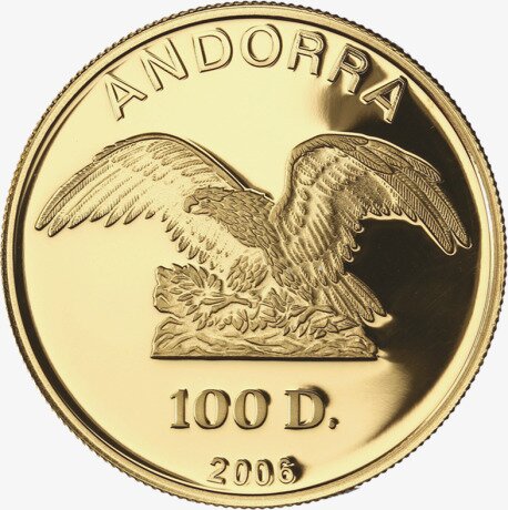 Золотая монета Андоррский Динер 1 унция 2006 (Andorra Diners)