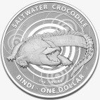 Серебряная монета Австралийский Морской Крокодил – Бинди 1 унция 2013