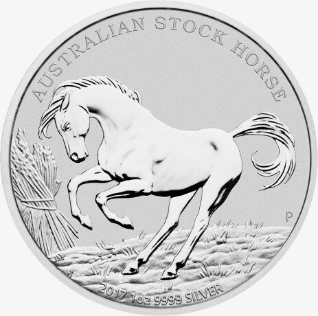 Серебряная монета Австралийская Пастушья Лошадь 1 унция 2017