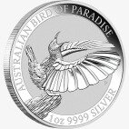 Pièce d'argent 1 oz Oiseaux du paradis - Victoria's Riflebird (2018)