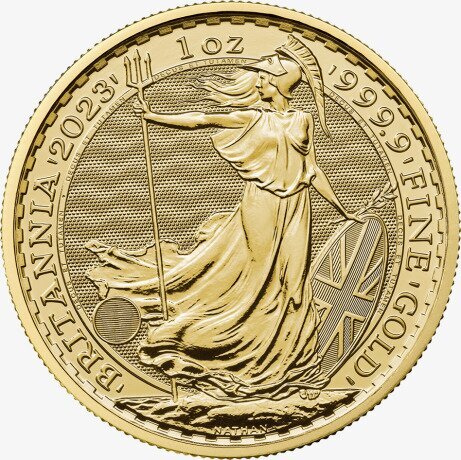 Британия 1 унция 2023 Золотая инвестиционная монета Карл III