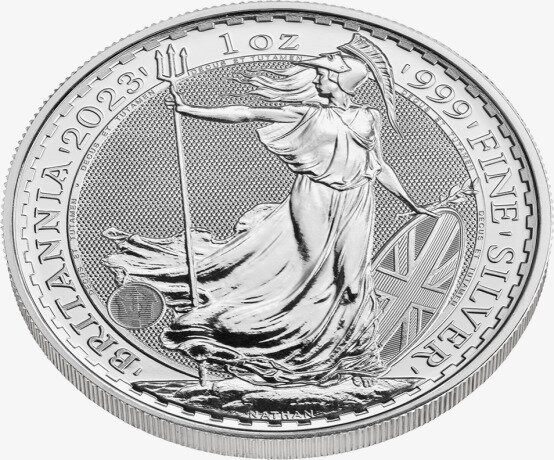 Британия (Britannia)1 унция 2023 Серебряная инвестиционная монета