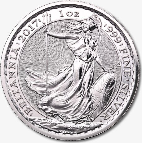 Британия (Britannia)1 унция | 2017 | Серебряная инвестиционная монета