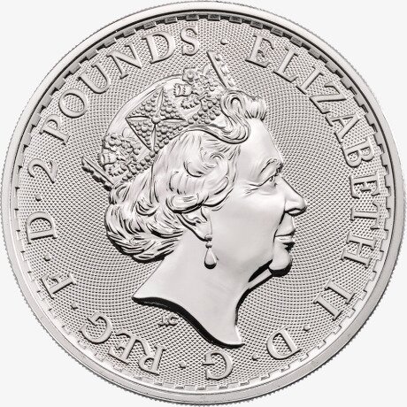 Британия (Britannia)1 унция 2020 Серебряная инвестиционная монета