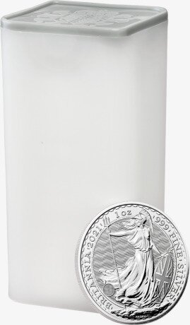 Британия (Britannia)1 унция 2021 Серебряная инвестиционная монета