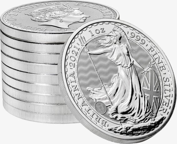 1 Uncja Britannia Srebrna Moneta | 2021