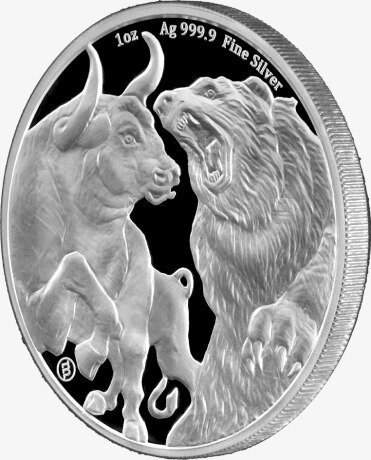 1 oz Bull & Bear Silver Coin | 2021