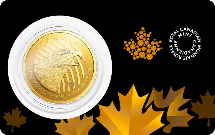 1 oz Call of the Wild "Golden Eagle" .99999 Gold Coin (2018)