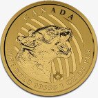 Золотая монета Рычащая Пума 1 унция 2015 (Growling Cougar)
