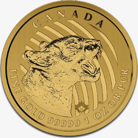 1 oz Call of the Wild Growling Cougar | Gold | 2015