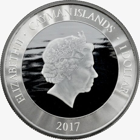 Серебряная монета Марлин Каймановы Острова 1 унция 2017 (Cayman Islands Marlin)
