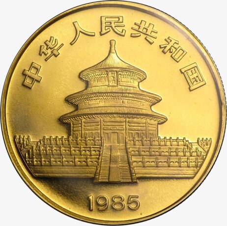 1 Uncja Chińska Panda Złota Moneta | 1985