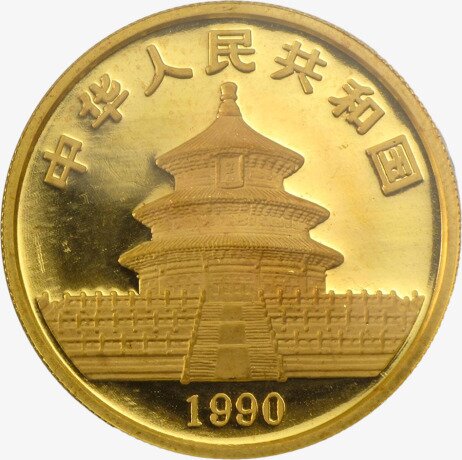 1 Uncja Chińska Panda Złota Moneta | 1990