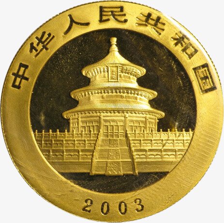 1 Uncja Chińska Panda Złota Moneta | 2003