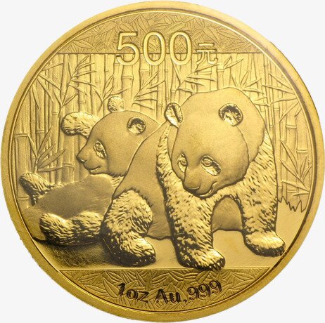 Золотая монета Китайская Панда 1 унция 2010 (China Panda)