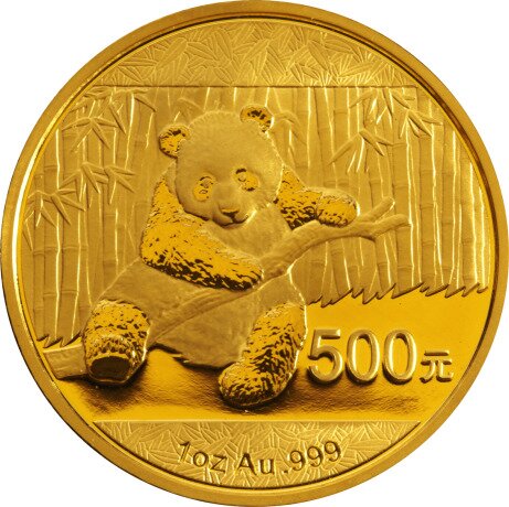 Золотая монета Китайская Панда 1 oz 2014 (China Panda)