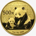 Золотая монета Китайская Панда 1 унция разных лет (China Panda)