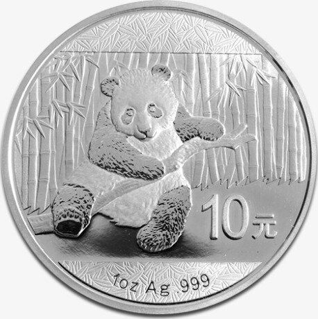Серебряная монета Китайская Панда 1 унция 2014 (China Panda)